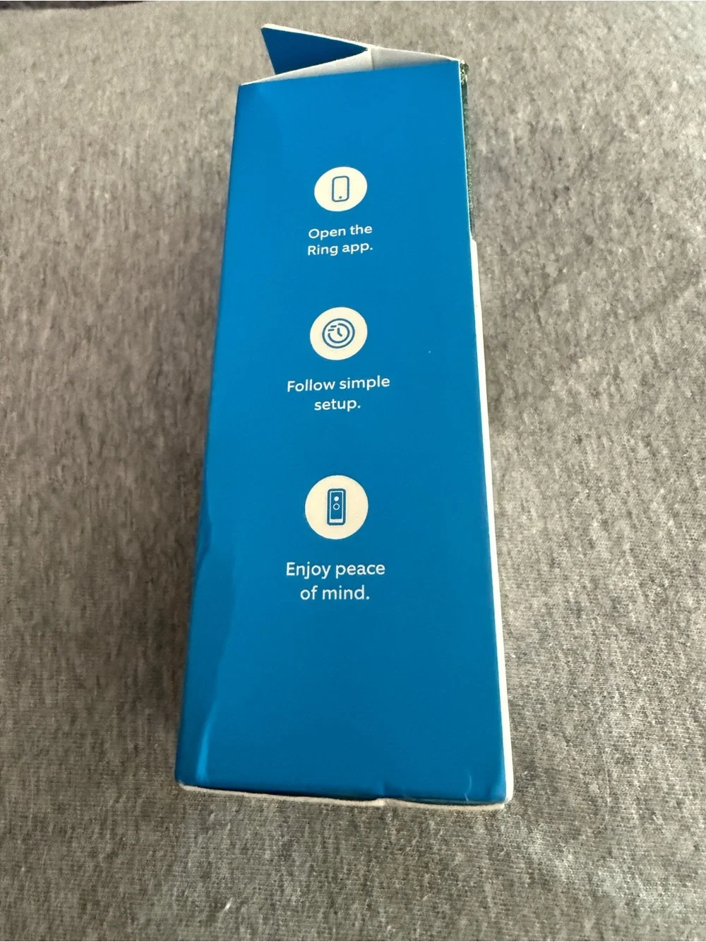 Ring Video Doorbell in Black with Blue Accent
